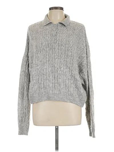 Pre-owned Mng Pullover Sweater In Gray
