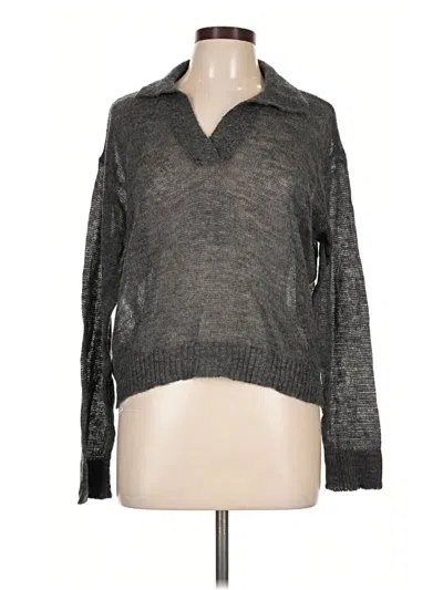 Pre-owned Mng Pullover Sweater In Gray