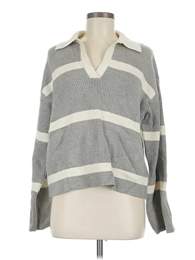 Mng Pullover Sweater In Gray