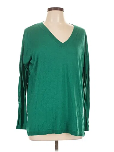 Pre-owned Mng Pullover Sweater In Green