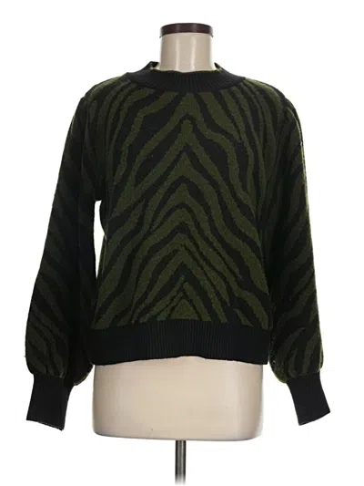 Pre-owned Mng Pullover Sweater In Green