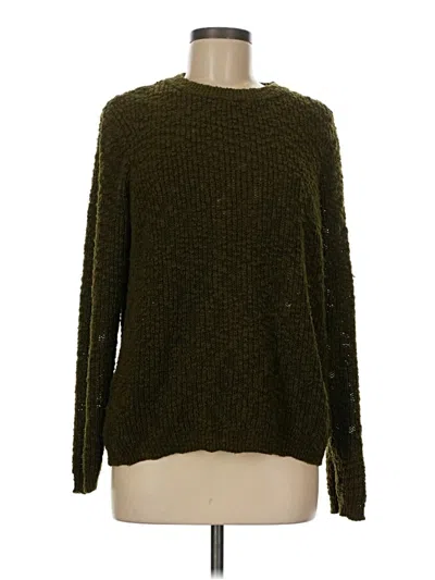 Pre-owned Mng Pullover Sweater In Green