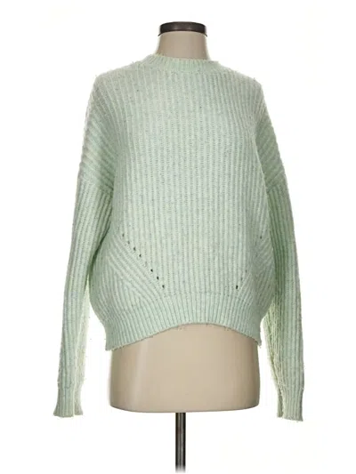 Pre-owned Mng Pullover Sweater In Green
