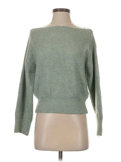 Pre-owned Mng Pullover Sweater In Green
