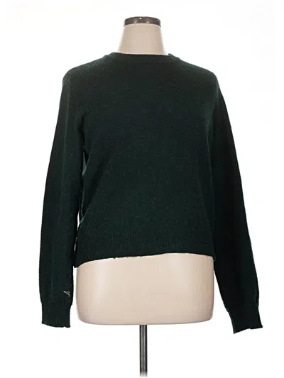 Pre-owned Mng Pullover Sweater In Green