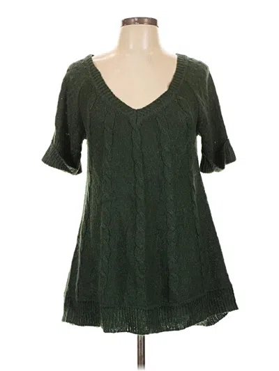 Pre-owned Mng Pullover Sweater In Green
