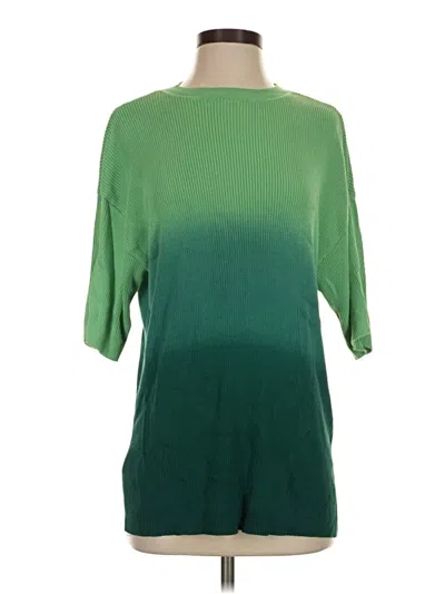 Pre-owned Mng Pullover Sweater In Green