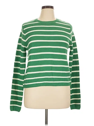 Pre-owned Mng Pullover Sweater In Green