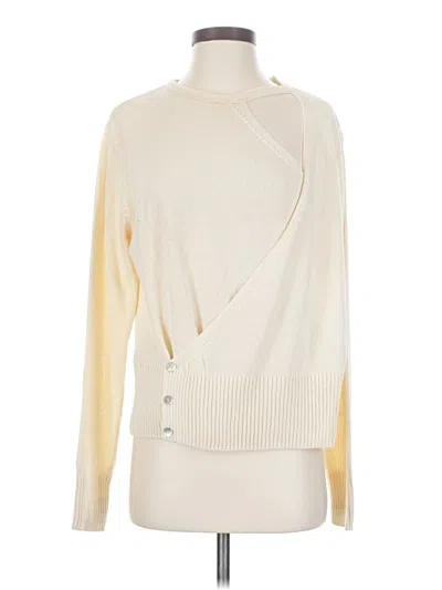 Pre-owned Mng Pullover Sweater In Ivory