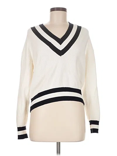 Pre-owned Mng Pullover Sweater In Ivory