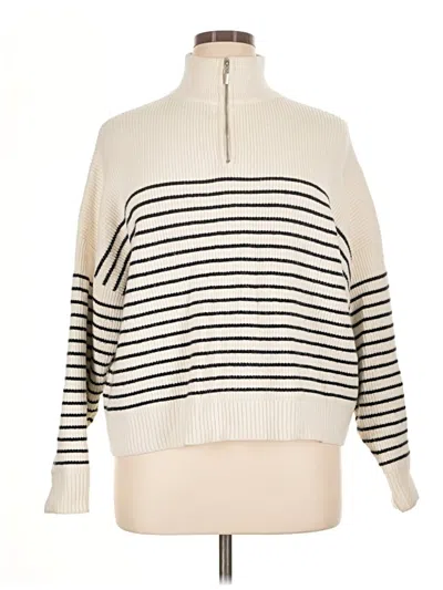 Pre-owned Mng Pullover Sweater In Ivory
