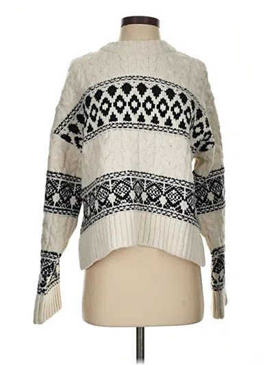 Pre-owned Mng Pullover Sweater In Ivory