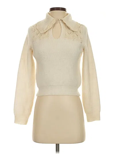 Pre-owned Mng Pullover Sweater In Ivory
