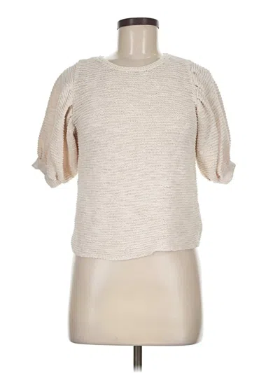 Pre-owned Mng Pullover Sweater In Ivory