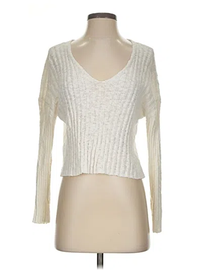 Pre-owned Mng Pullover Sweater In Ivory