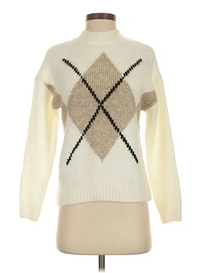 Pre-owned Mng Pullover Sweater In Ivory