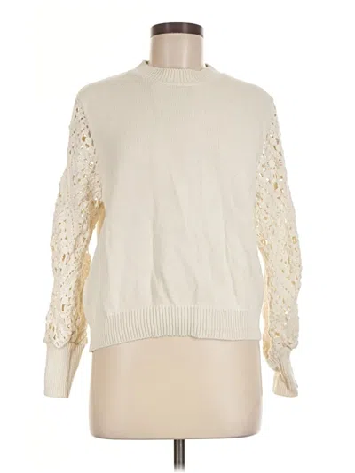 Pre-owned Mng Pullover Sweater In Ivory