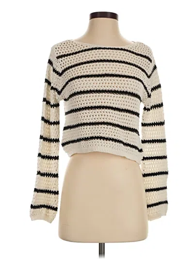 Pre-owned Mng Pullover Sweater In Ivory