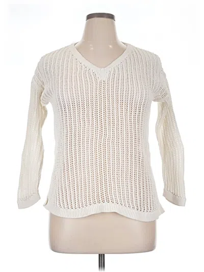 Pre-owned Mng Pullover Sweater In Ivory