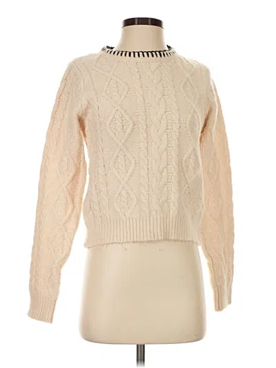 Pre-owned Mng Pullover Sweater In Ivory