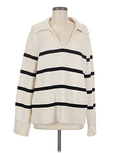 Pre-owned Mng Pullover Sweater In Ivory