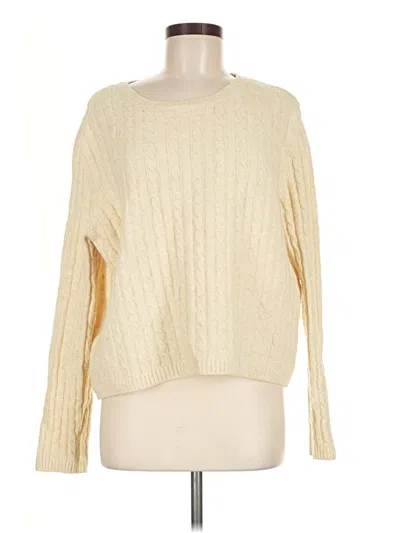 Pre-owned Mng Pullover Sweater In Ivory