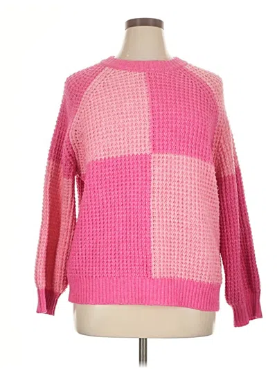 Pre-owned Mng Pullover Sweater In Pink