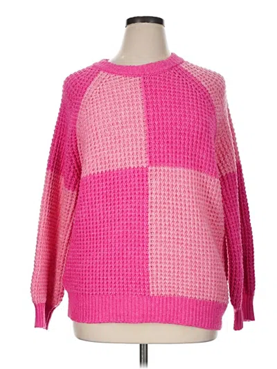 Pre-owned Mng Pullover Sweater In Pink