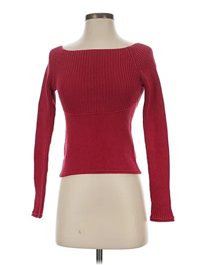 Pre-owned Mng Pullover Sweater In Red