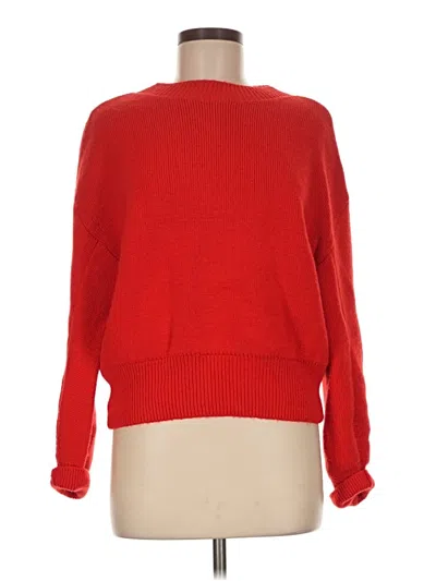 Pre-owned Mng Pullover Sweater In Red