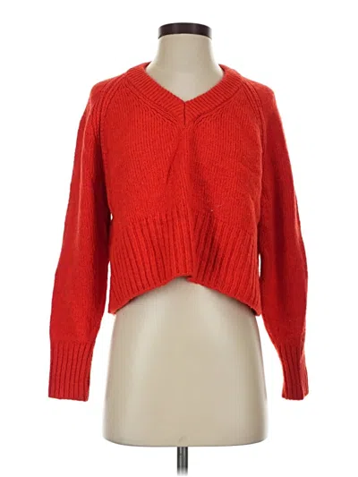Pre-owned Mng Pullover Sweater In Red