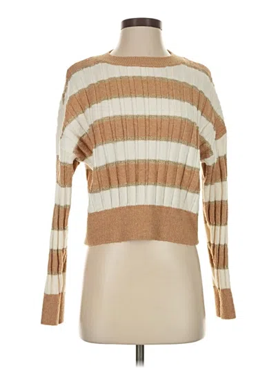 Pre-owned Mng Pullover Sweater In Tan