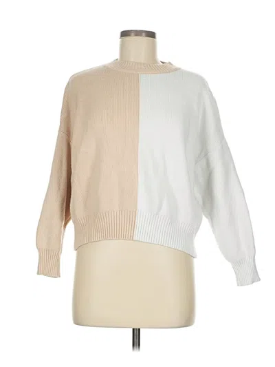 Pre-owned Mng Pullover Sweater In Tan