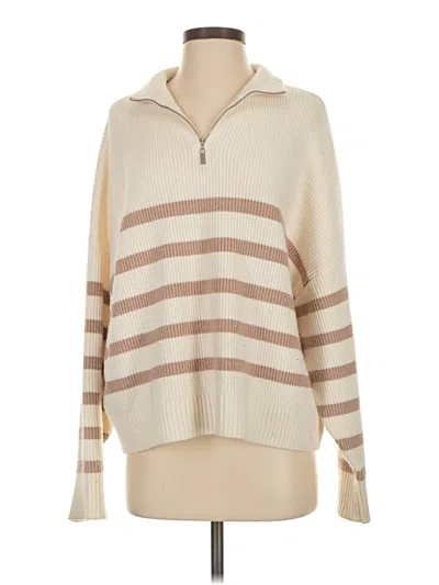 Pre-owned Mng Pullover Sweater In Tan