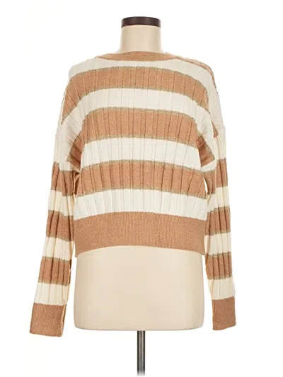 Pre-owned Mng Pullover Sweater In Tan