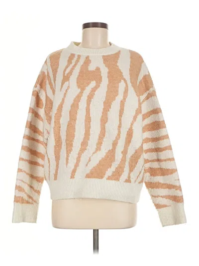 Pre-owned Mng Pullover Sweater In Tan