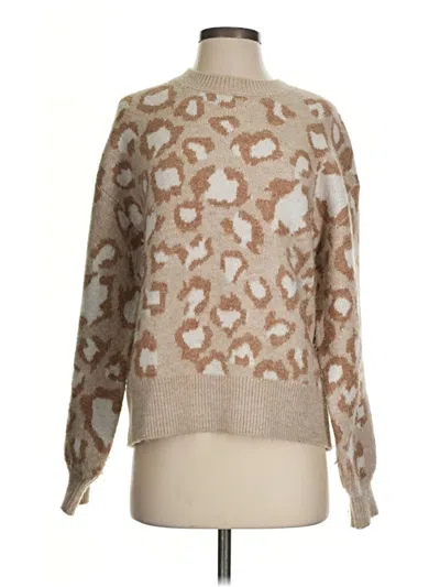 Pre-owned Mng Pullover Sweater In Tan