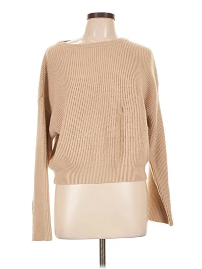 Pre-owned Mng Pullover Sweater In Tan
