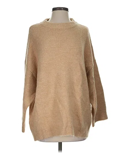 Pre-owned Mng Pullover Sweater In Tan