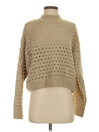 Pre-owned Mng Pullover Sweater In Tan