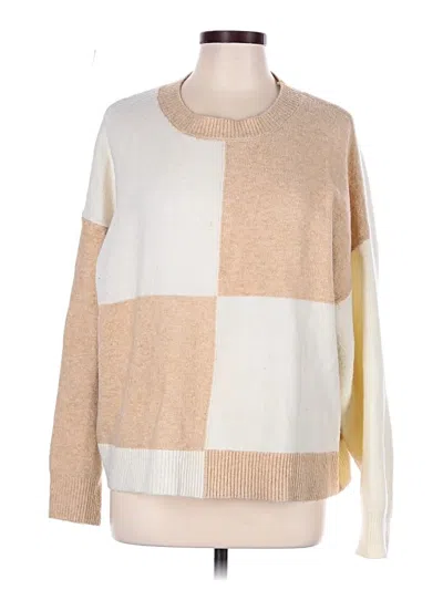 Pre-owned Mng Pullover Sweater In Tan