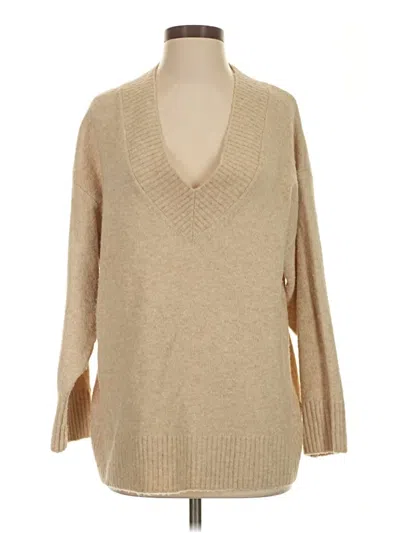 Pre-owned Mng Pullover Sweater In Tan