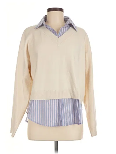 Pre-owned Mng Pullover Sweater In Tan