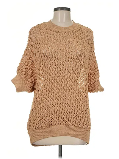 Pre-owned Mng Pullover Sweater In Tan