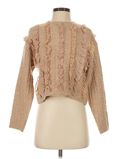 Pre-owned Mng Pullover Sweater In Tan