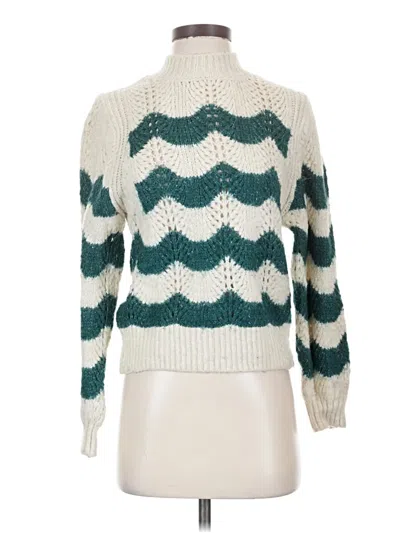 Pre-owned Mng Pullover Sweater In Teal