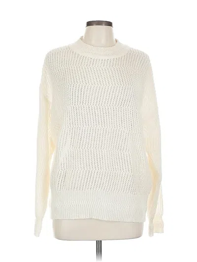 Pre-owned Mng Pullover Sweater In White