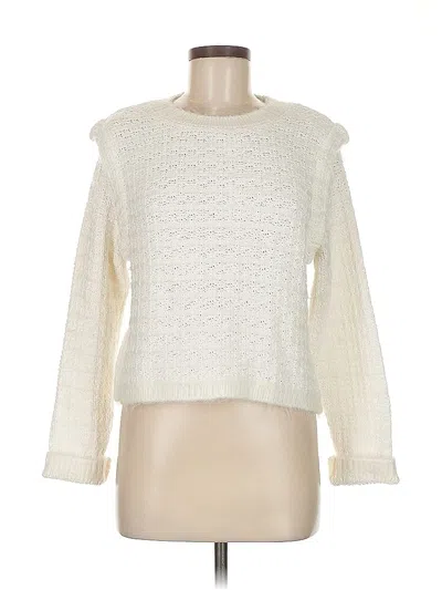 Pre-owned Mng Pullover Sweater In White