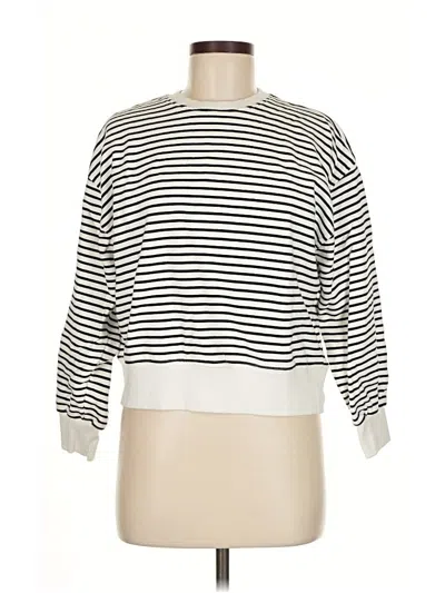 Pre-owned Mng Pullover Sweater In White