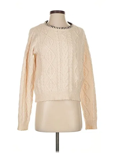 Pre-owned Mng Pullover Sweater In White